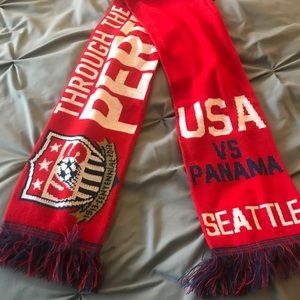 USA soccer scarf, never worn, USA Panama Seattle